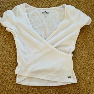 Criss cross white top from Hollister